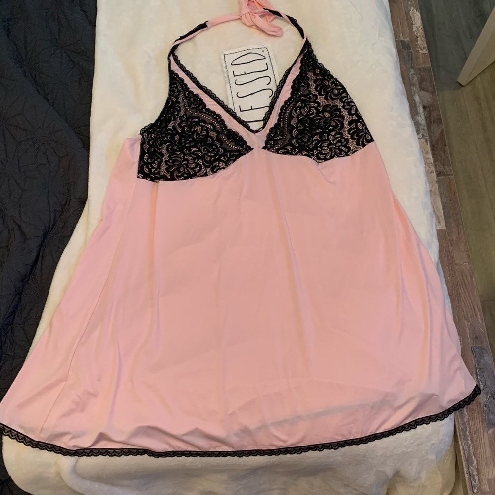 NWOT Torrid Pink/Black Nightgown Size 3